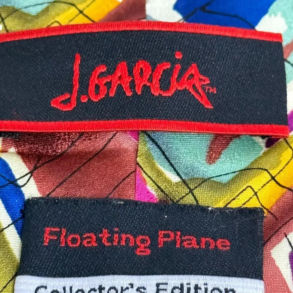 J Jerry Garcia Floating Plane Collector's Edition 100% Silk Neck Tie 3.5